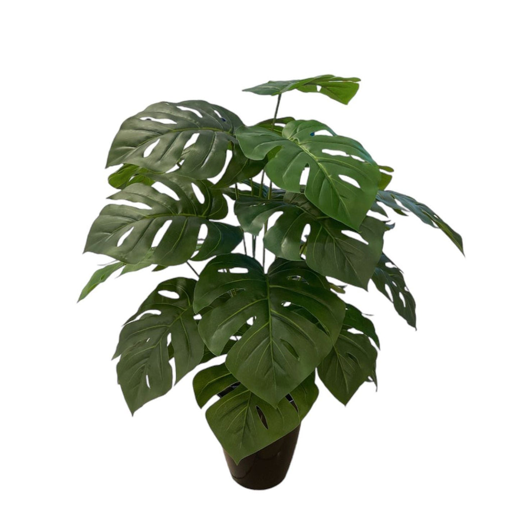 Potted Artificial Monstera in Black Melanie Pot (0.9m)